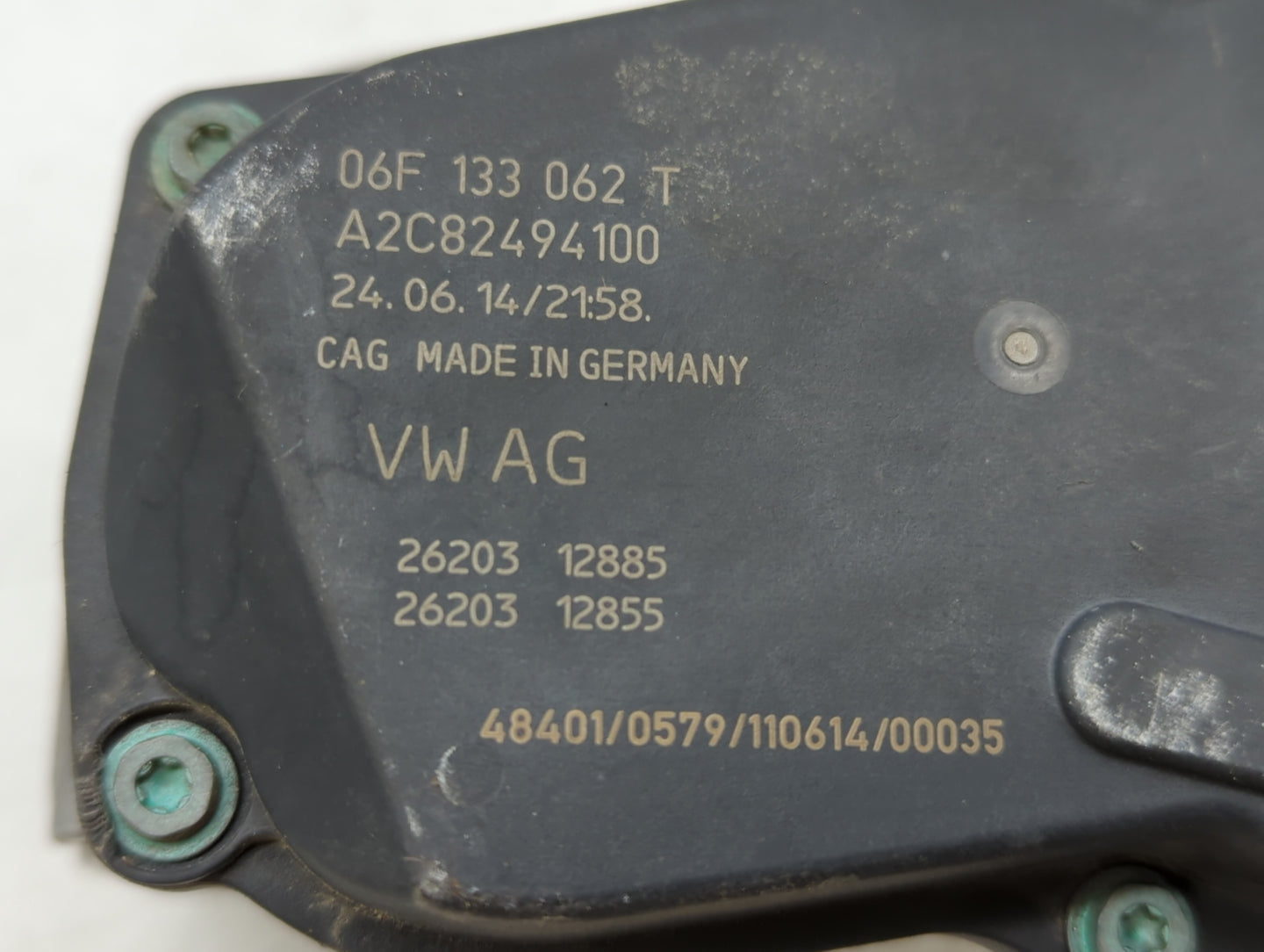 2005-2016 Audi A4 Throttle Body P/N:06F 133 062 G 06F 133 062 Q Fits OEM Used Auto Parts - Oemusedautoparts1.com