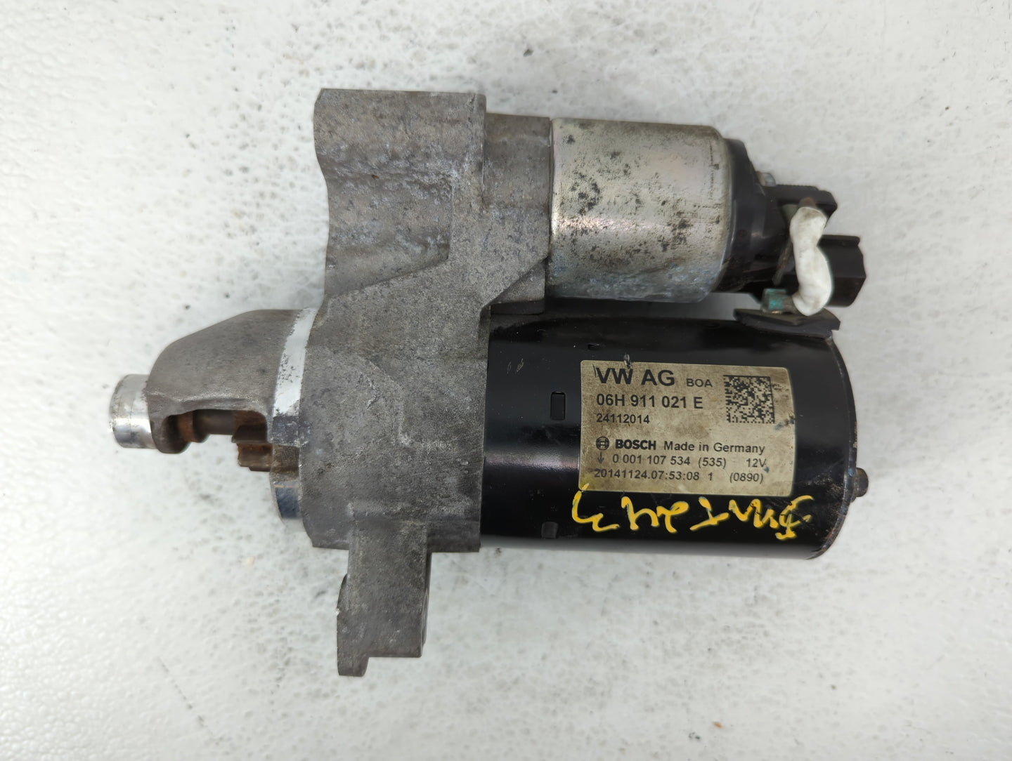 2014-2016 Audi A4 Car Starter Motor Solenoid OEM P/N:06H 911 021 E Fits Fits 2014 2015 2016 2017 OEM Used Auto Parts - Oemus