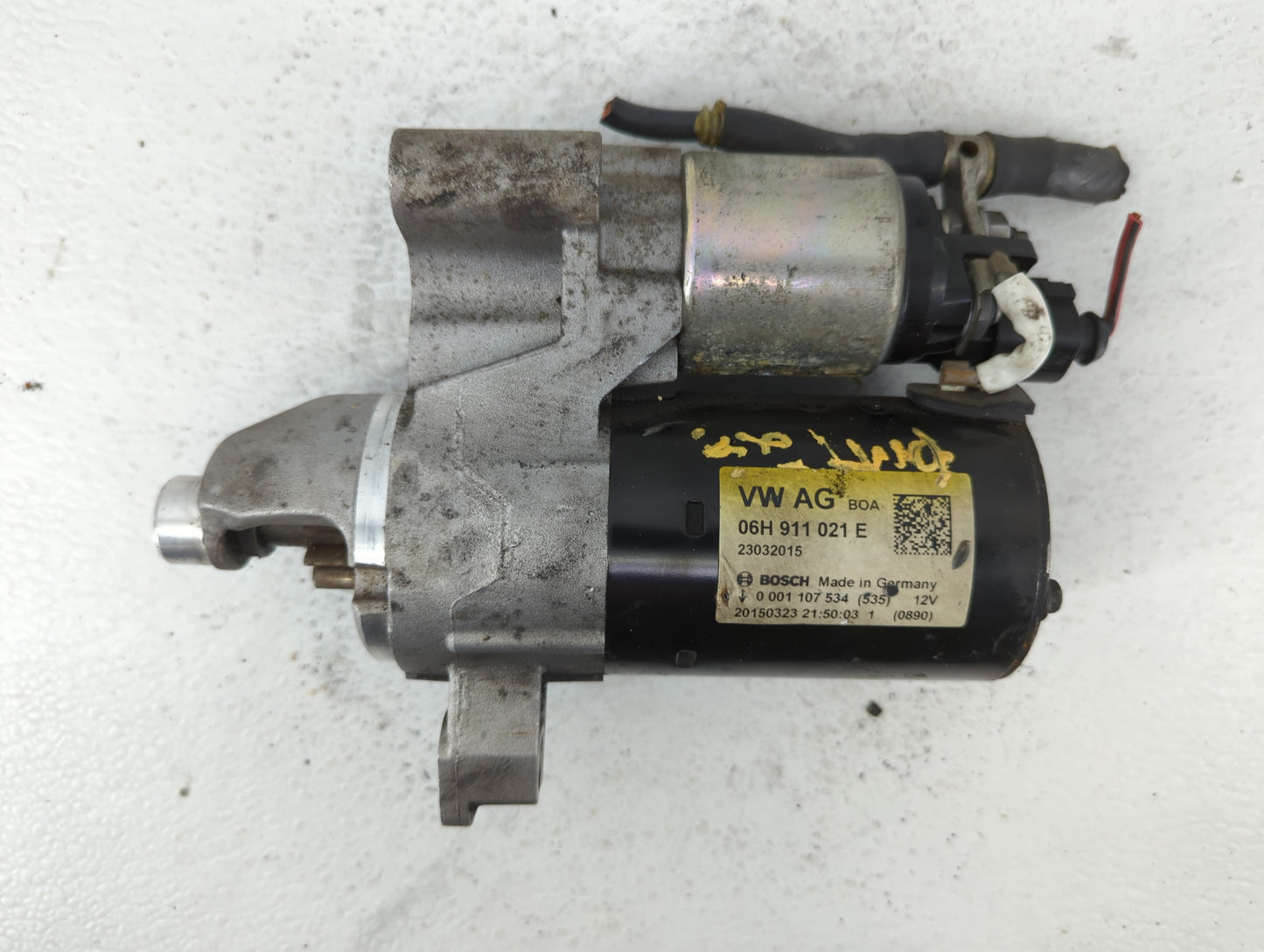 2014-2016 Audi A4 Car Starter Motor Solenoid OEM P/N:06H 911 021 E Fits Fits 2014 2015 2016 2017 OEM Used Auto Parts - Oemus