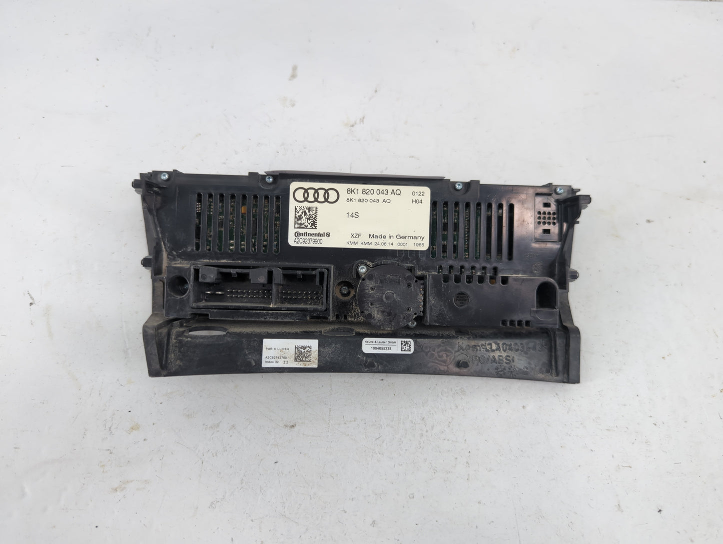 2014-2016 Audi A5 Climate Control Module Temperature AC/Heater Replacement P/N:8K1 820 043 AQ Fits Fits 2013 2014 2015 2016 