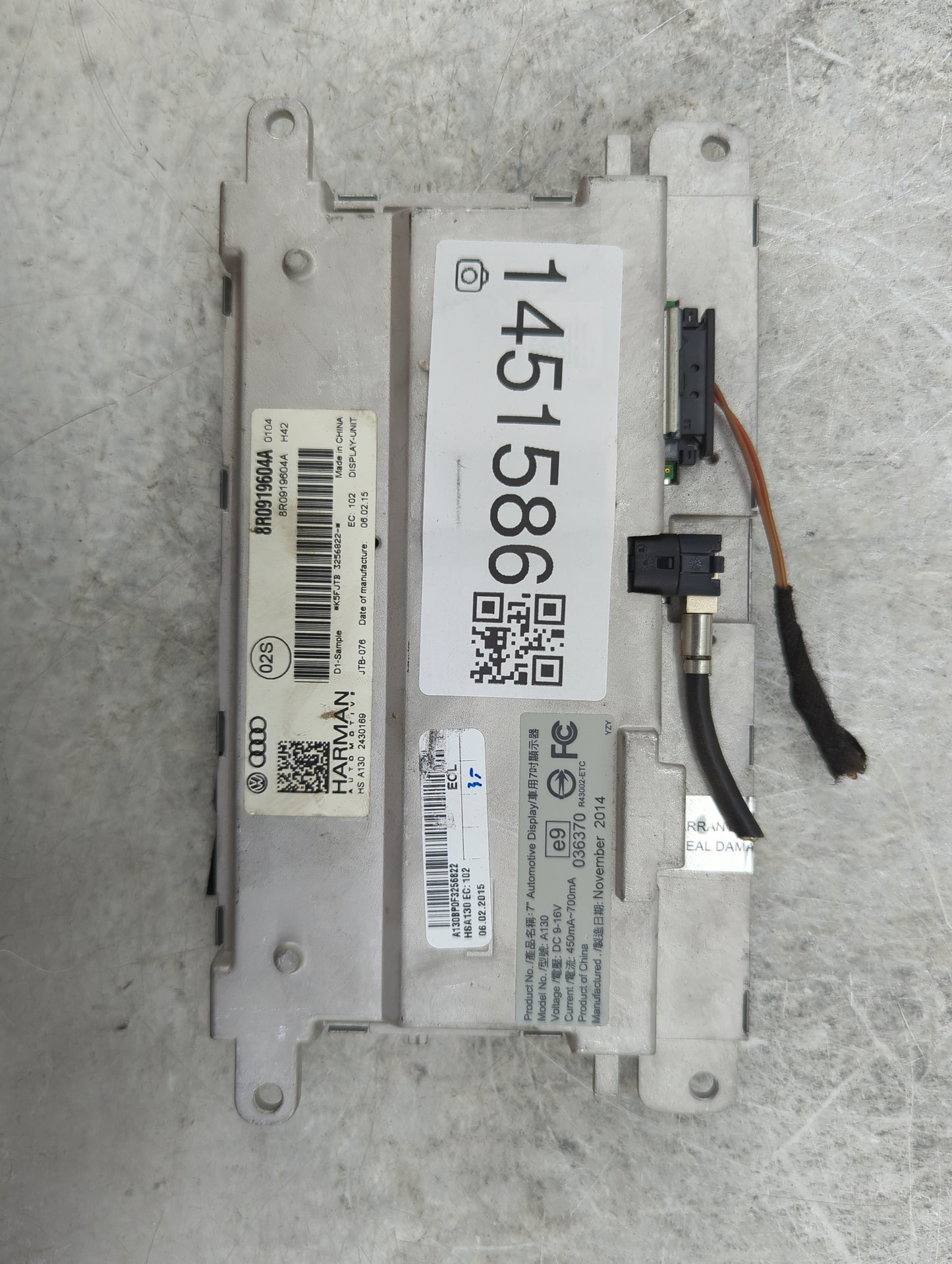 2015 Audi A5 Information Display Screen - Oemusedautoparts1.com
