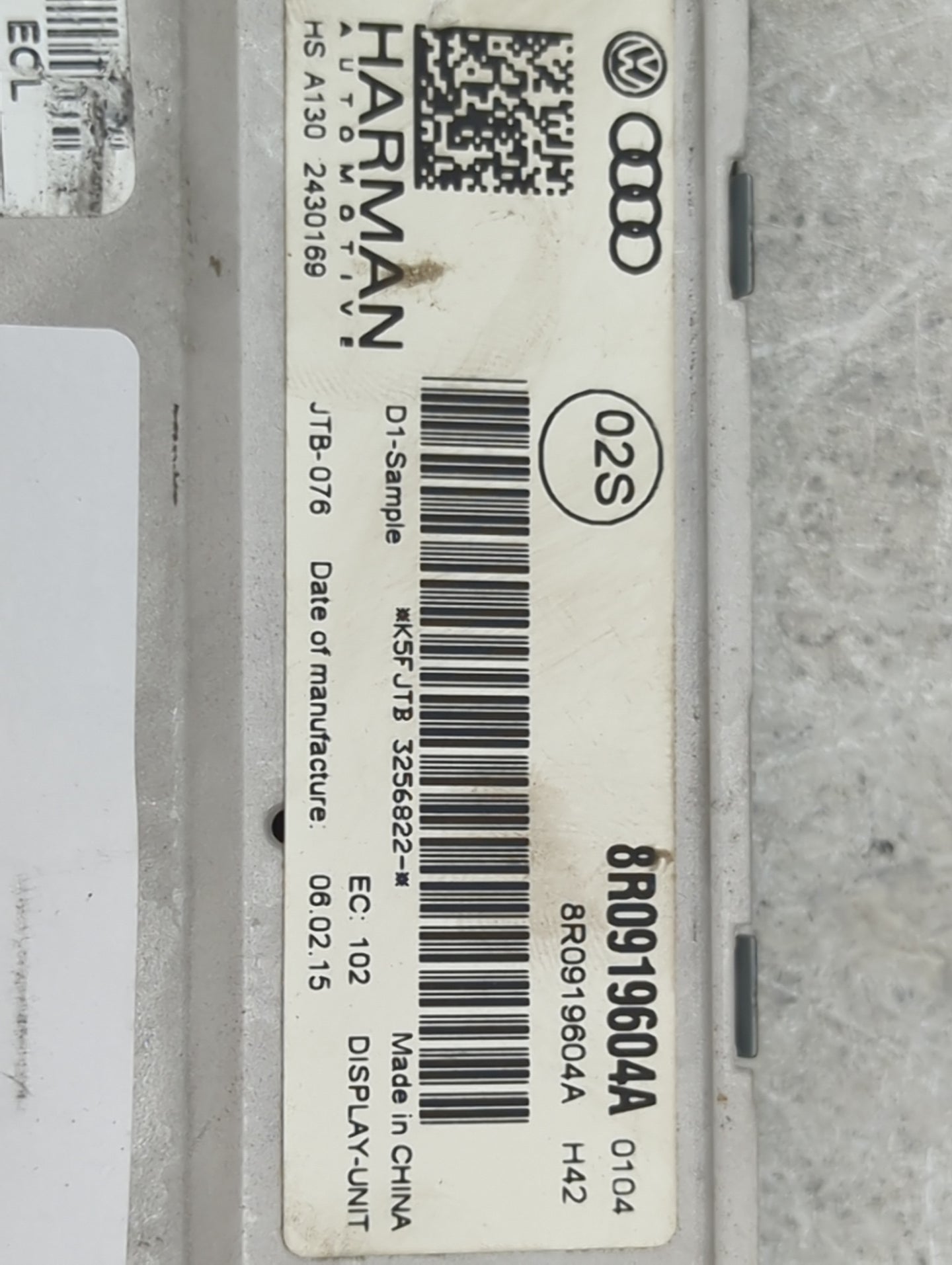 2015 Audi A5 Information Display Screen - Oemusedautoparts1.com