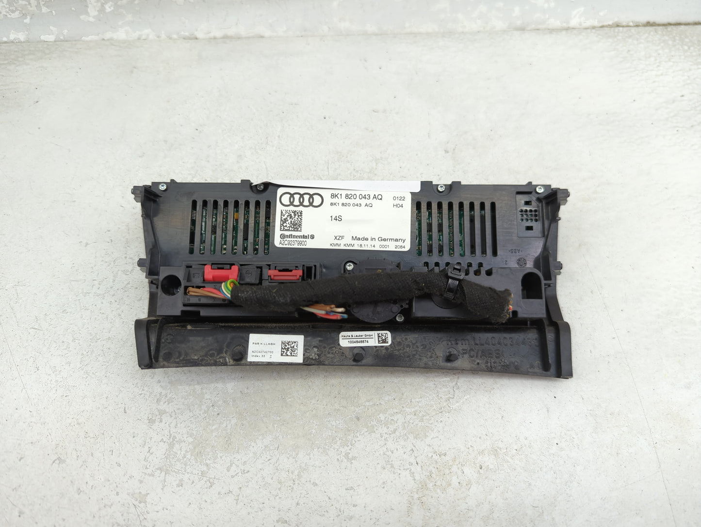 2014-2017 Audi A5 Climate Control Module Temperature AC/Heater Replacement P/N:8K1 820 043 AQ Fits Fits 2013 2014 2015 2016 