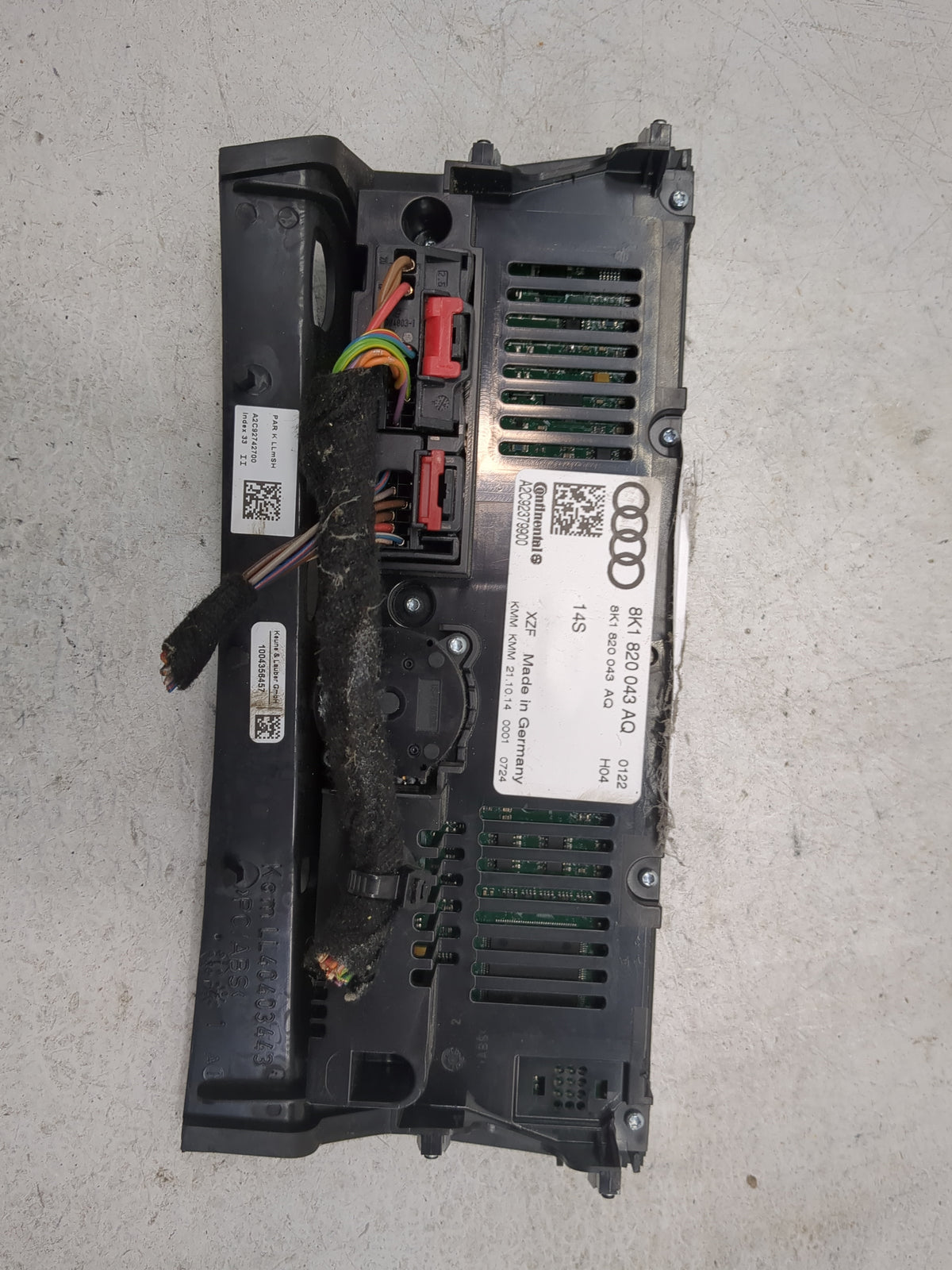 2014-2016 Audi A5 Climate Control Module Temperature AC/Heater Replacement P/N:8K1820043AQ A2C92379900 Fits OEM Used Auto Pa