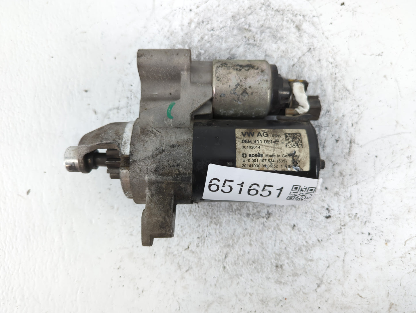 2015-2017 Audi A5 Car Starter Motor Solenoid OEM P/N:30102014 06H 911 021 E Fits Fits 2014 2015 2016 2017 OEM Used Auto Part