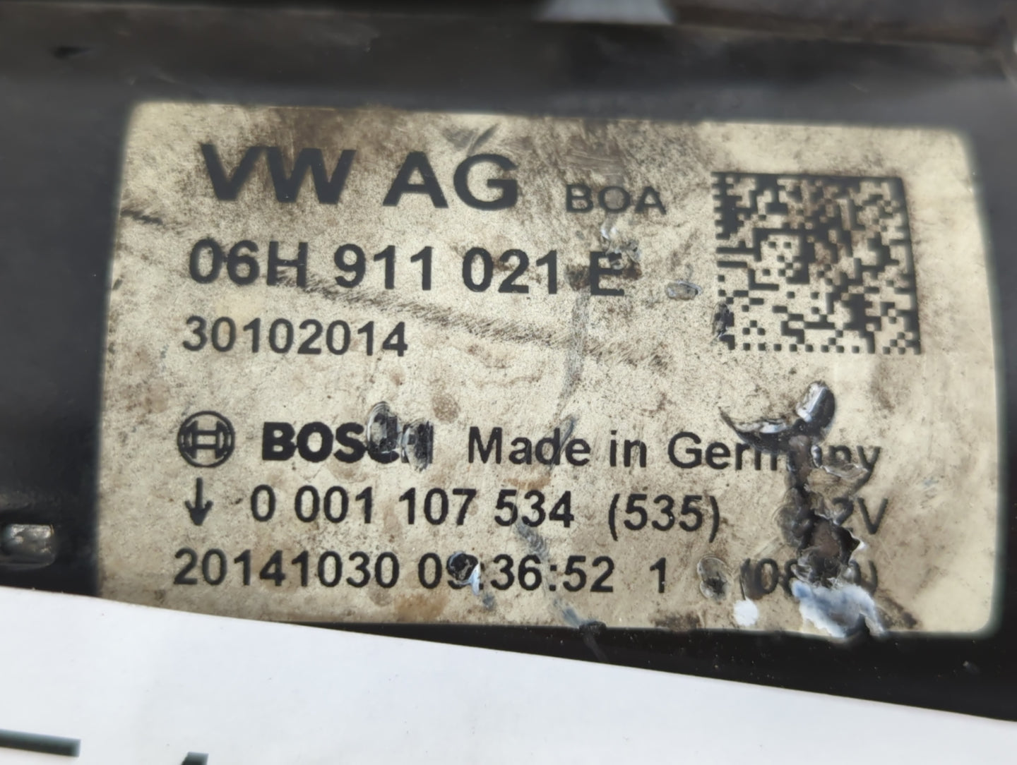 2015-2017 Audi A5 Car Starter Motor Solenoid OEM P/N:30102014 06H 911 021 E Fits Fits 2014 2015 2016 2017 OEM Used Auto Part