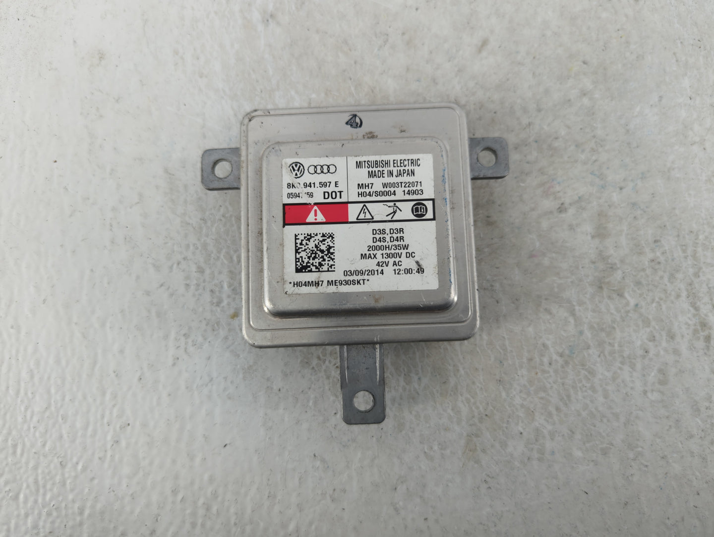 2015 Audi A5 Headlight Ballast Head Light - Oemusedautoparts1.com