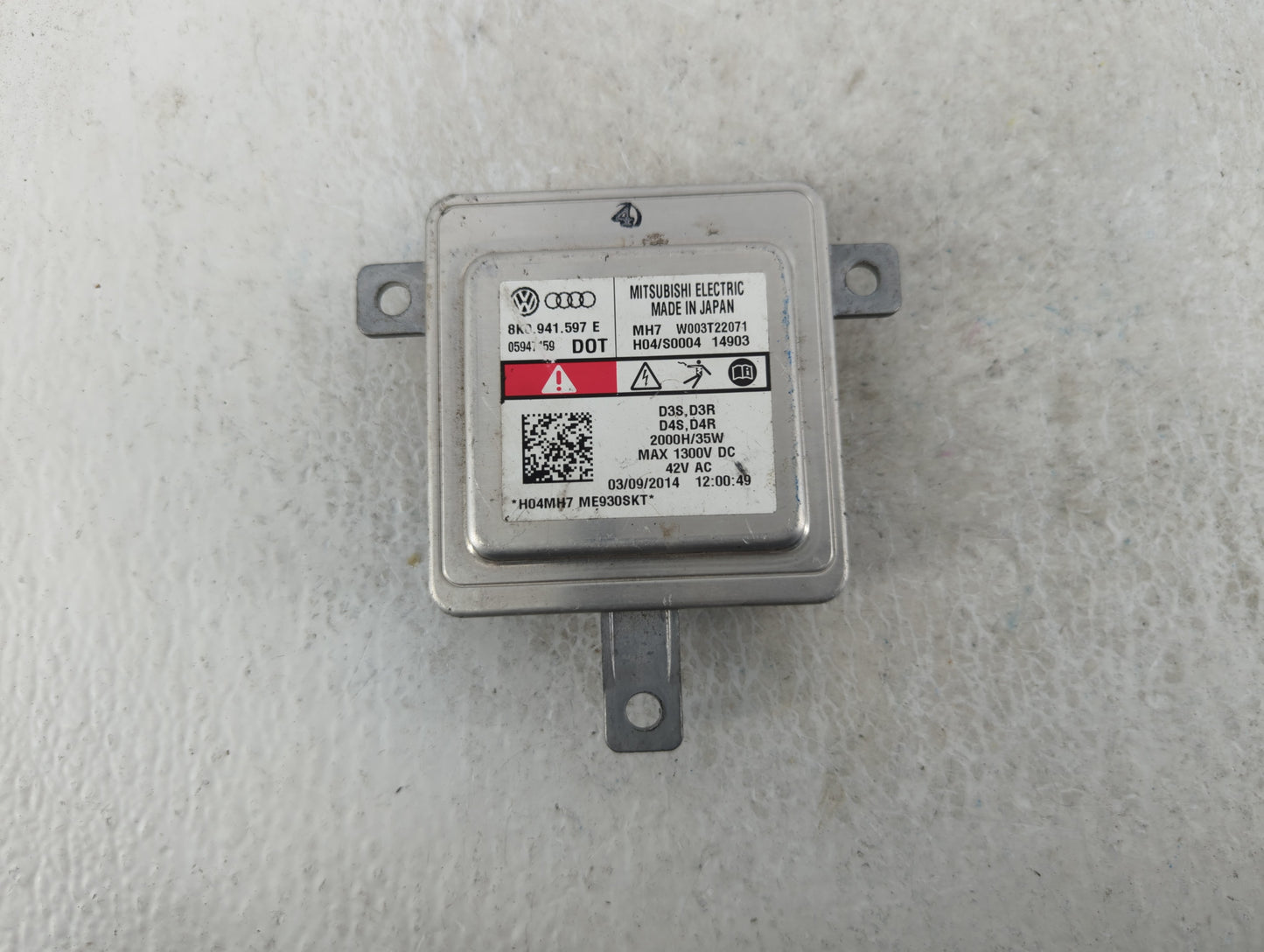 2015 Audi A5 Headlight Ballast Head Light - Oemusedautoparts1.com