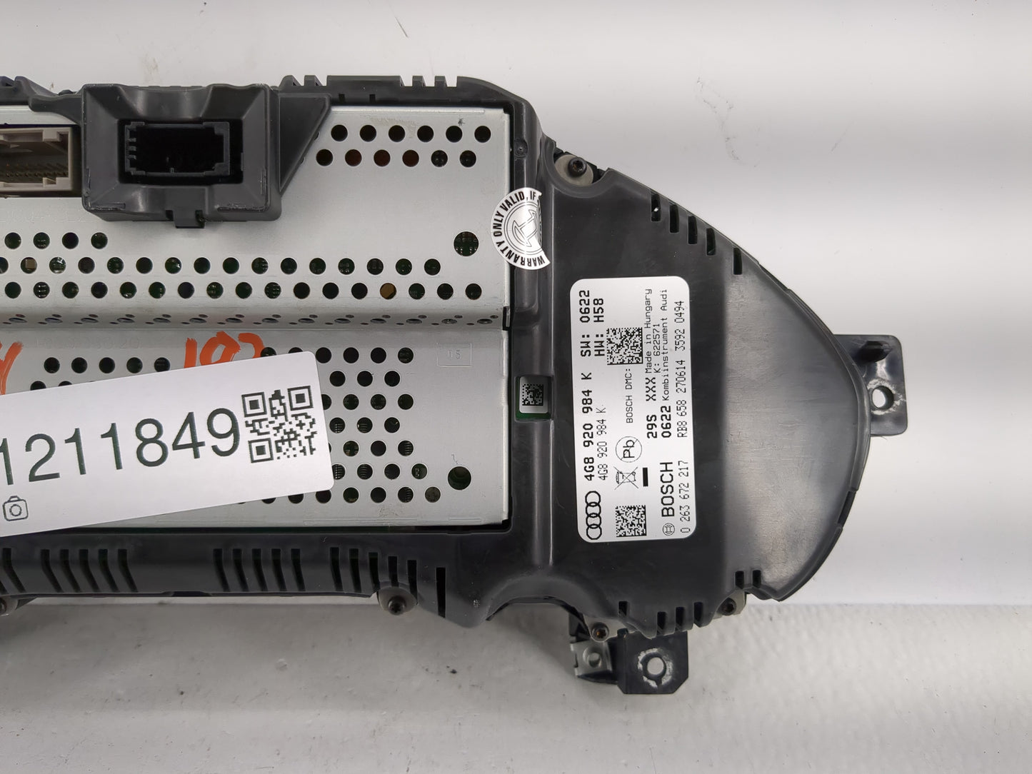 2014-2015 Audi A6 Instrument Cluster Speedometer Gauges P/N:4G8 920 984 K Fits Fits 2014 2015 OEM Used Auto Parts - Oemuseda