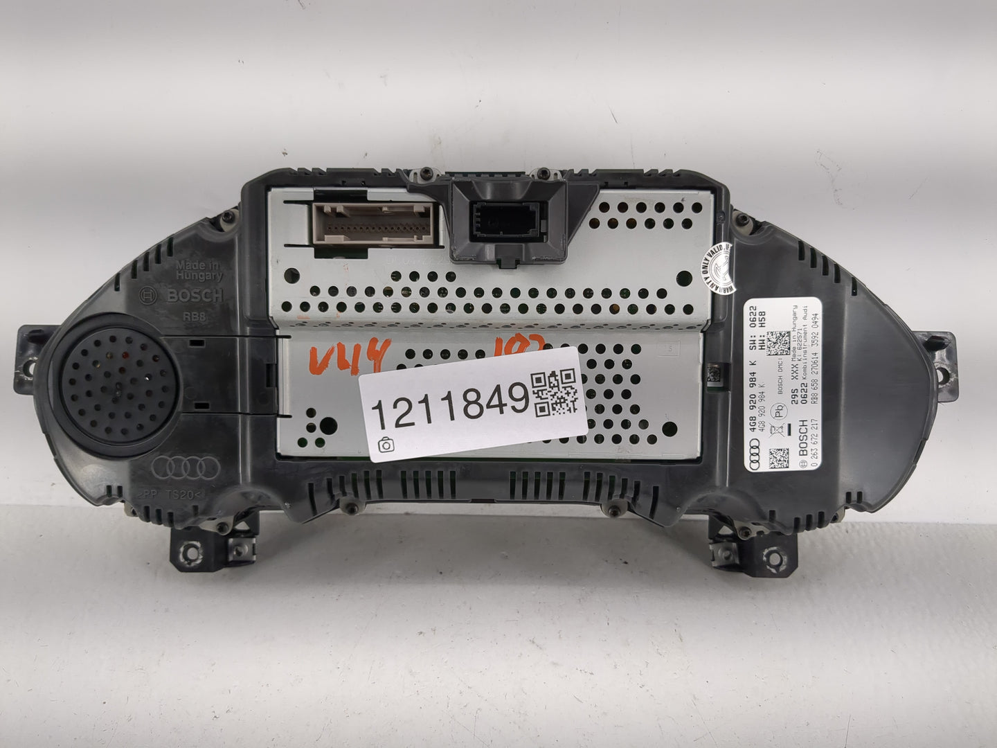 2014-2015 Audi A6 Instrument Cluster Speedometer Gauges P/N:4G8 920 984 K Fits Fits 2014 2015 OEM Used Auto Parts - Oemuseda