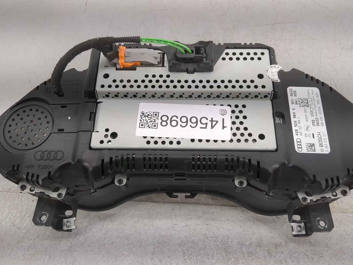 2014-2015 Audi A6 Instrument Cluster Speedometer Gauges P/N:0 263 672 217 4G8 920 984 K, 4G8920984K Miles: Fits Fits 2014 20