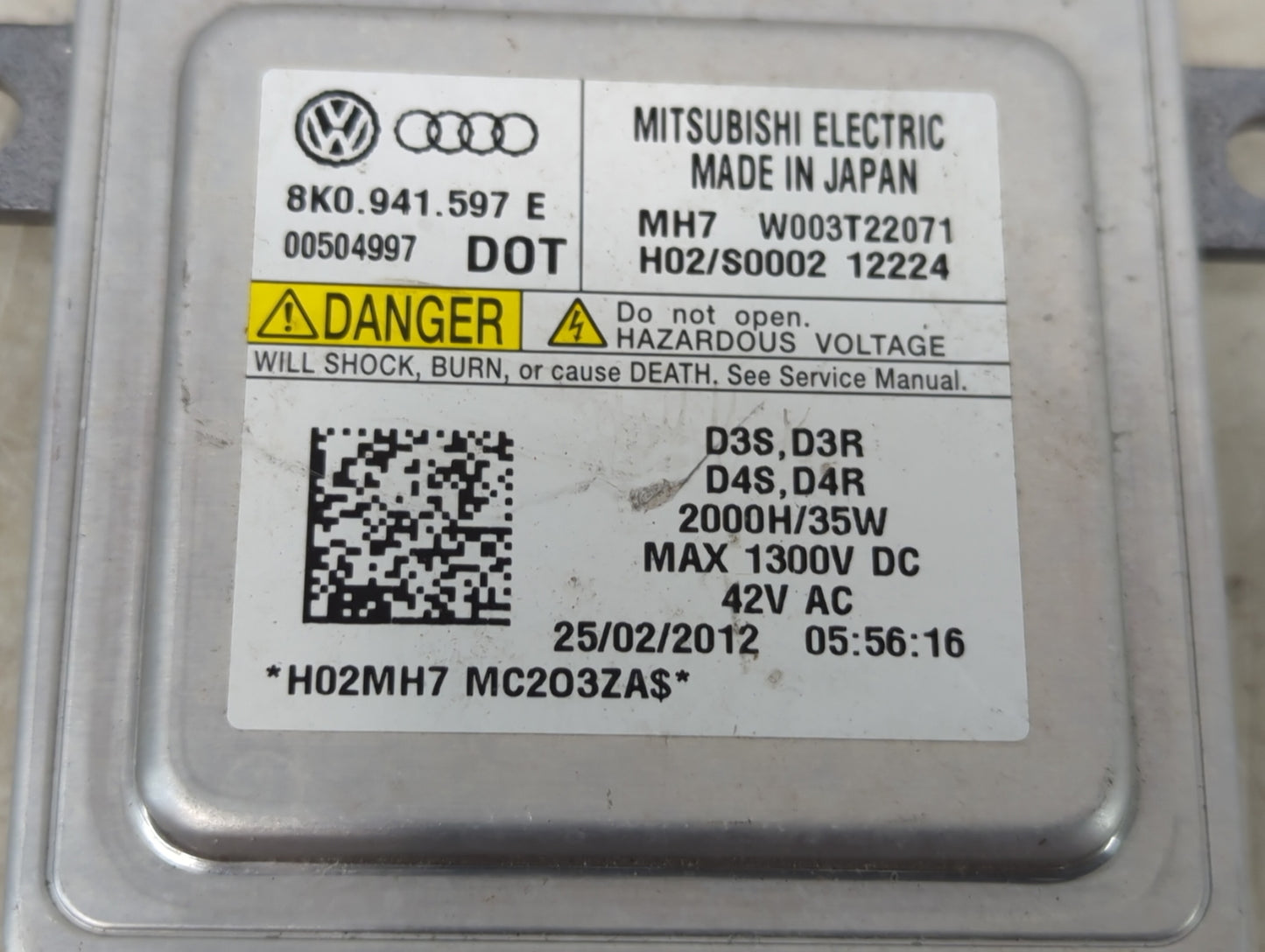 2015 Audi A6 Headlight Ballast Head Light 1462935 - Oemusedautoparts1.com