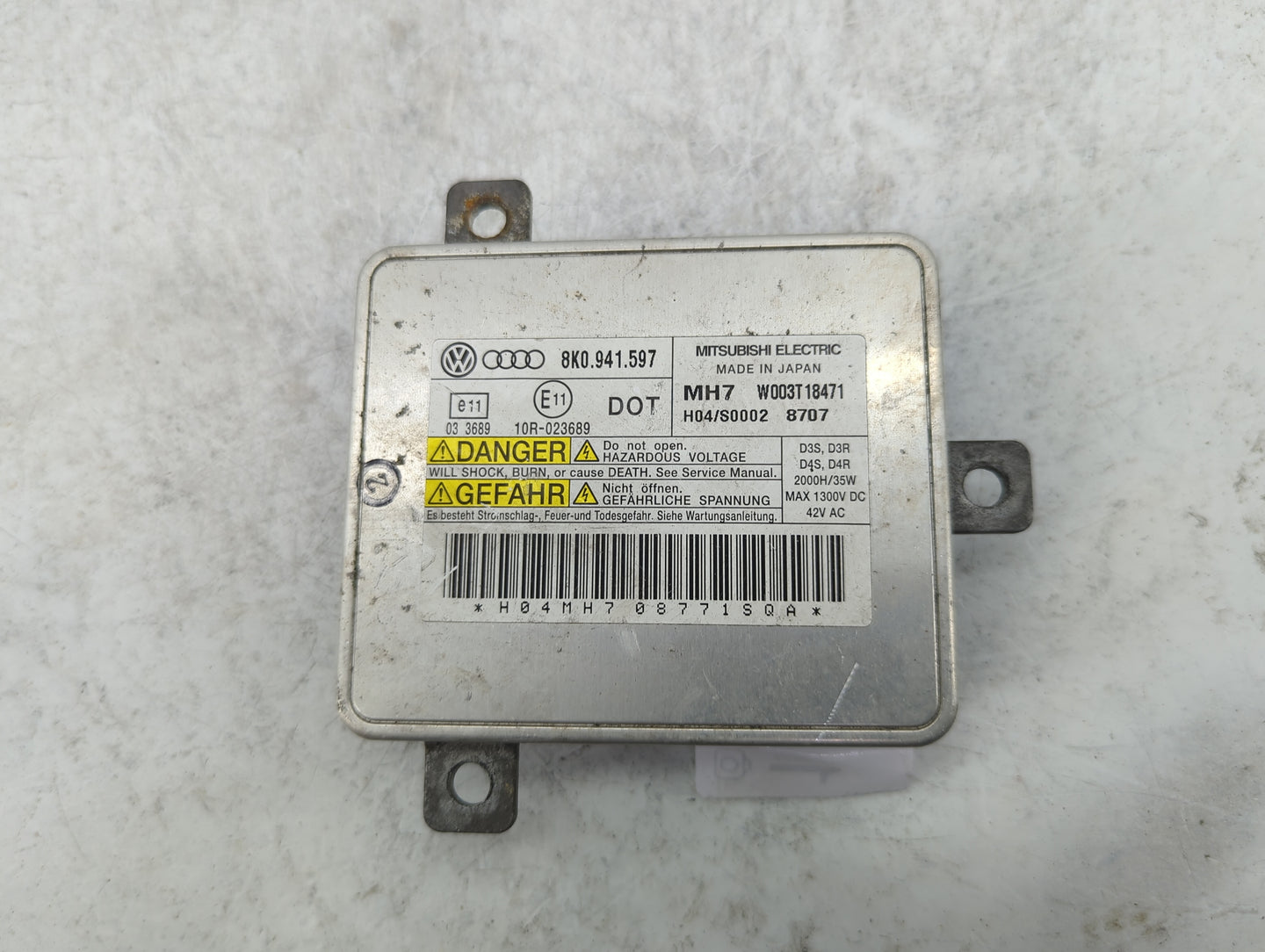Audi A6 Headlight Ballast Head Light 1463027 - Oemusedautoparts1.com