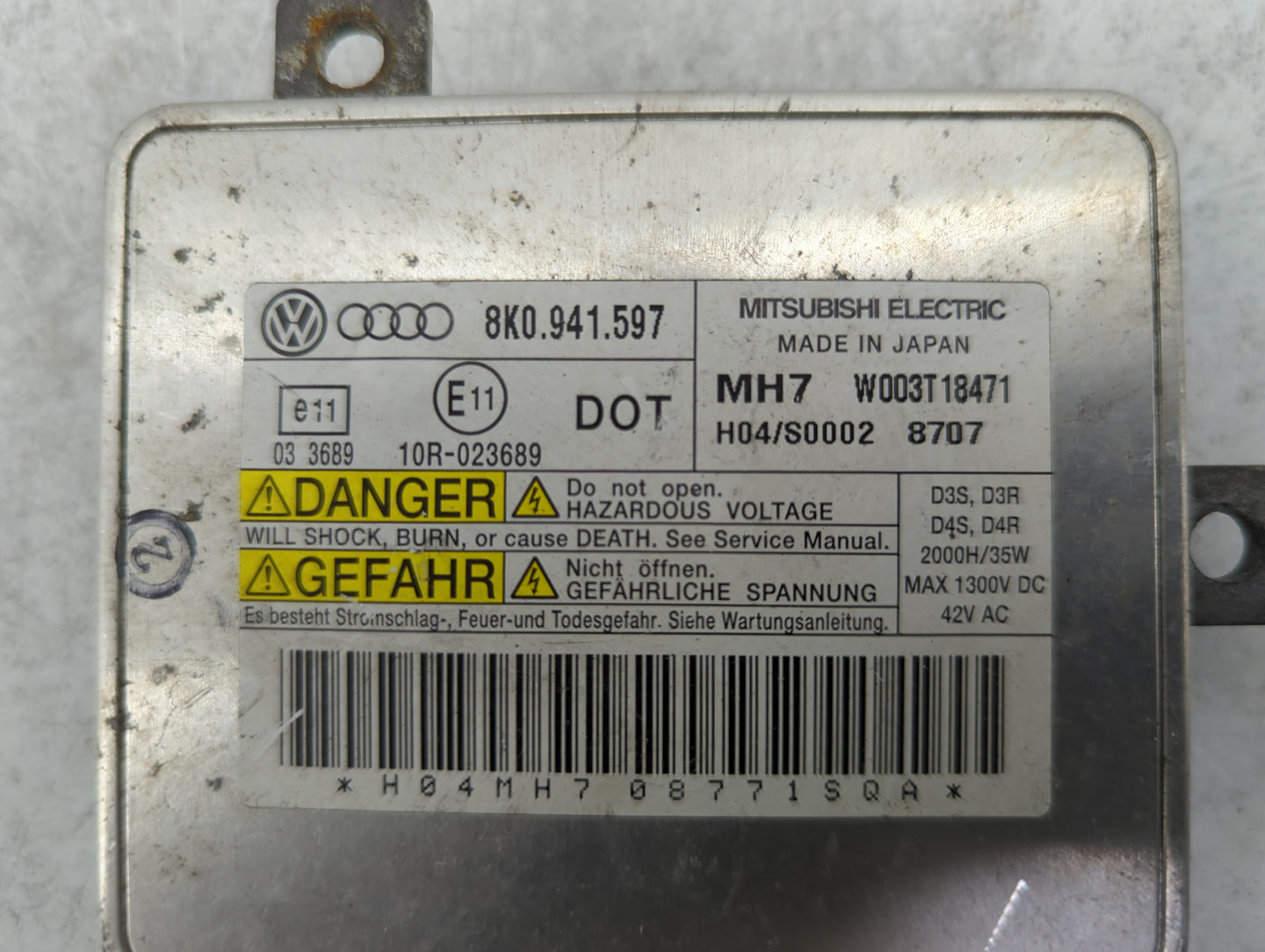 Audi A6 Headlight Ballast Head Light 1463027 - Oemusedautoparts1.com