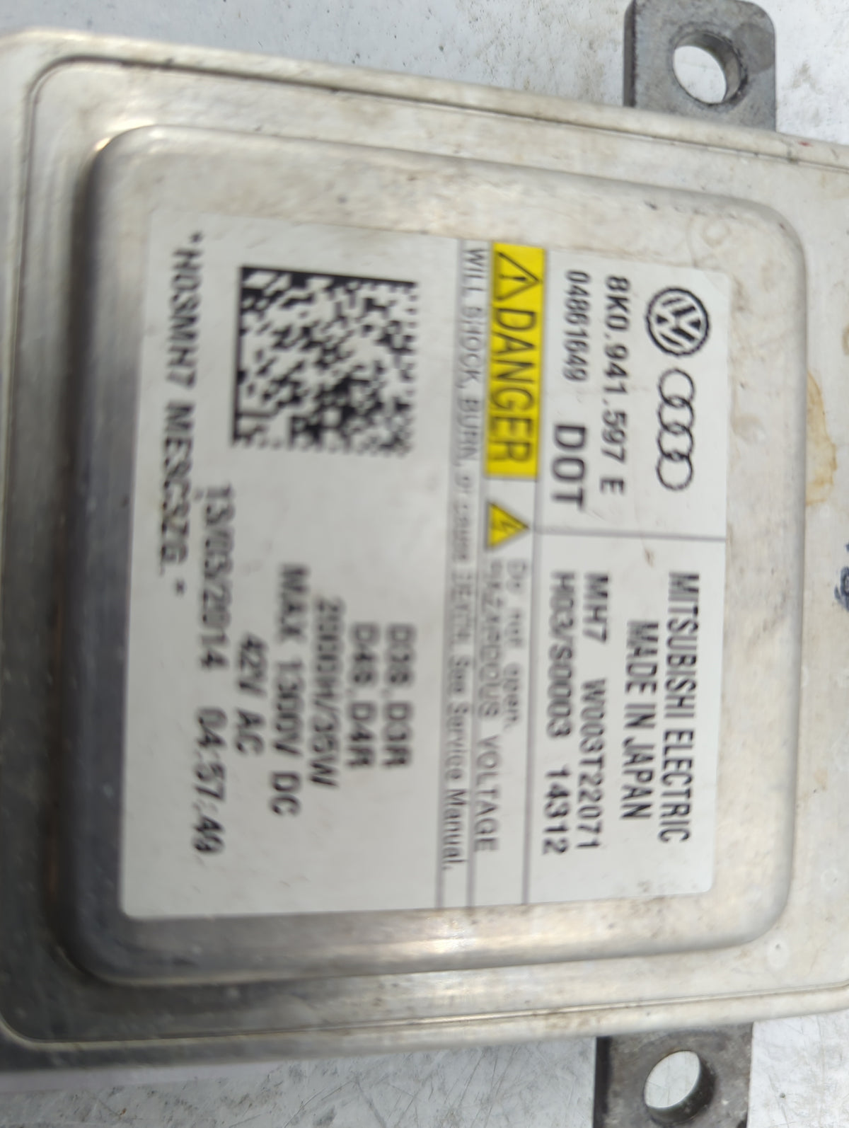 2015 Audi A6 Headlight Ballast Head Light 1463029 - Oemusedautoparts1.com