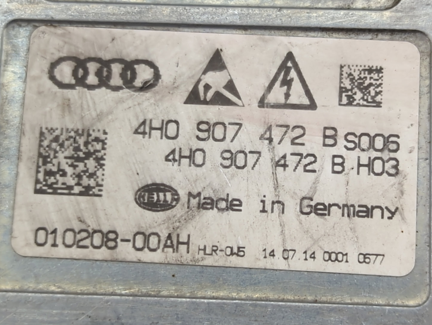 2015 Audi A6 Headlight Ballast Head Light 1463050 - Oemusedautoparts1.com