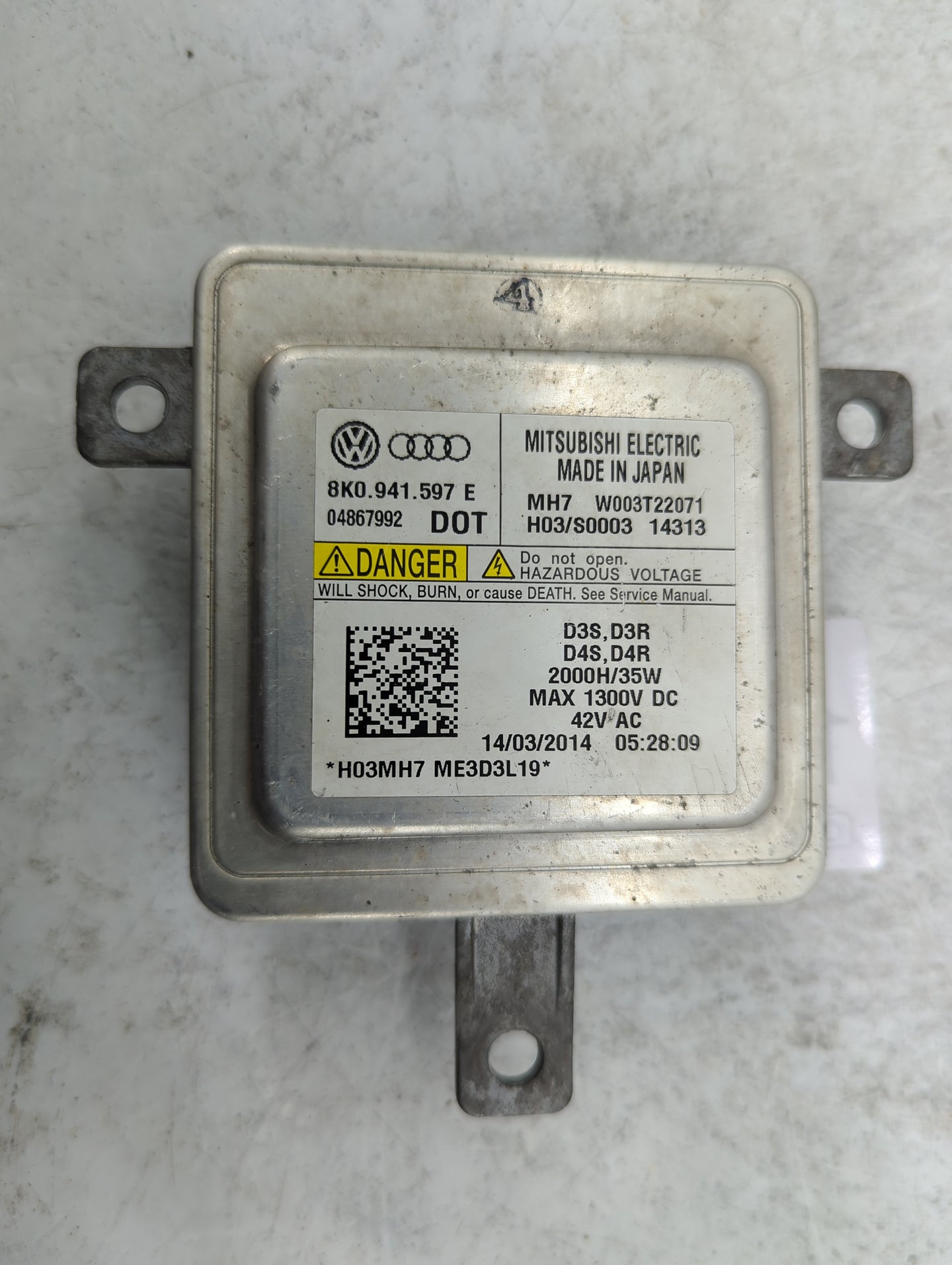 2015 Audi A6 Headlight Ballast Head Light 1463062 - Oemusedautoparts1.com