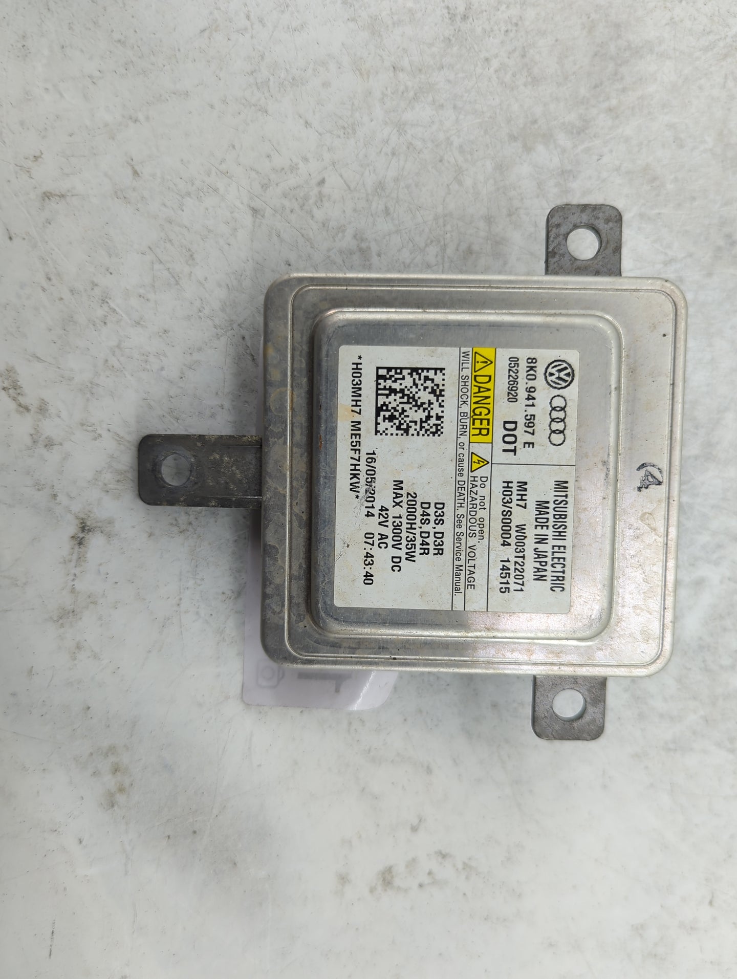 2015 Audi A6 Headlight Ballast Head Light 1463100 - Oemusedautoparts1.com