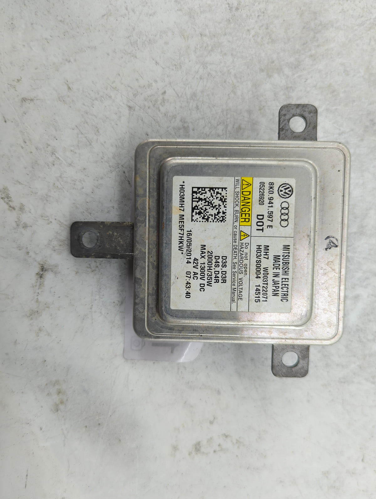 2015 Audi A6 Headlight Ballast Head Light 1463100 - Oemusedautoparts1.com