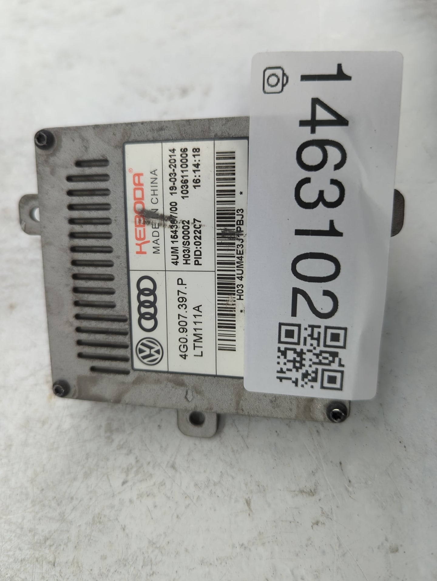 2015 Audi A6 Headlight Ballast Head Light 1463102 - Oemusedautoparts1.com