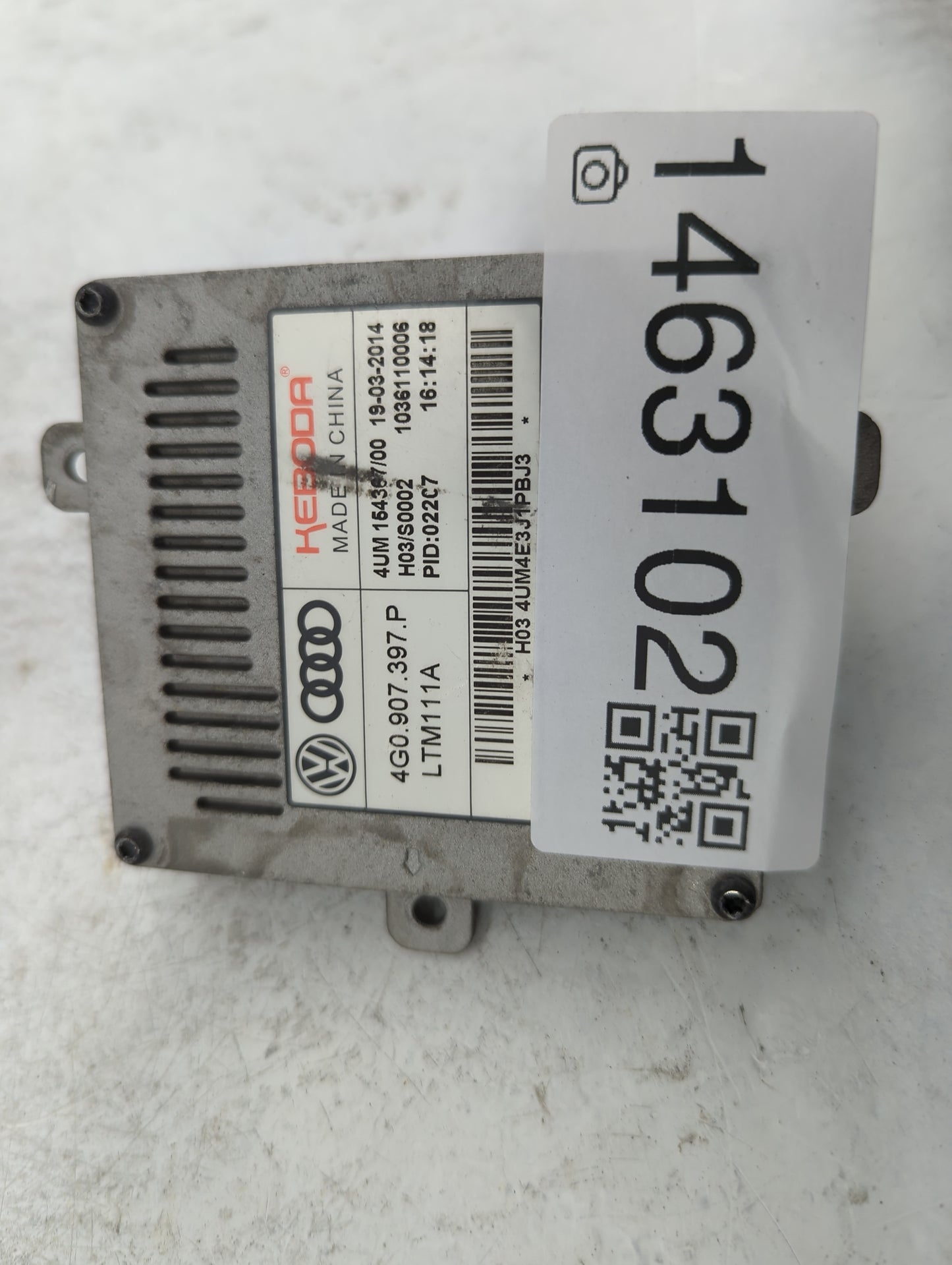 2015 Audi A6 Headlight Ballast Head Light 1463102 - Oemusedautoparts1.com