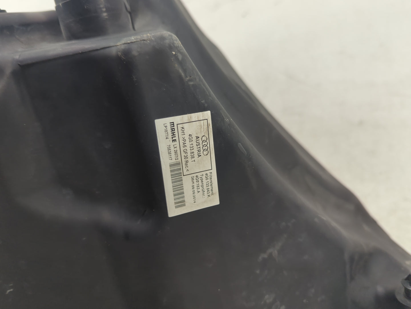2012-2016 Audi A6 Air Cleaner Intake-duct Hose Tube - Oemusedautoparts1.com