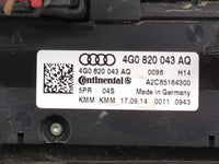 2014-2017 Audi A6 Climate Control Module Temperature AC/Heater Replacement P/N:4G0820043AQ A2C85164300 Fits OEM Used Auto Pa