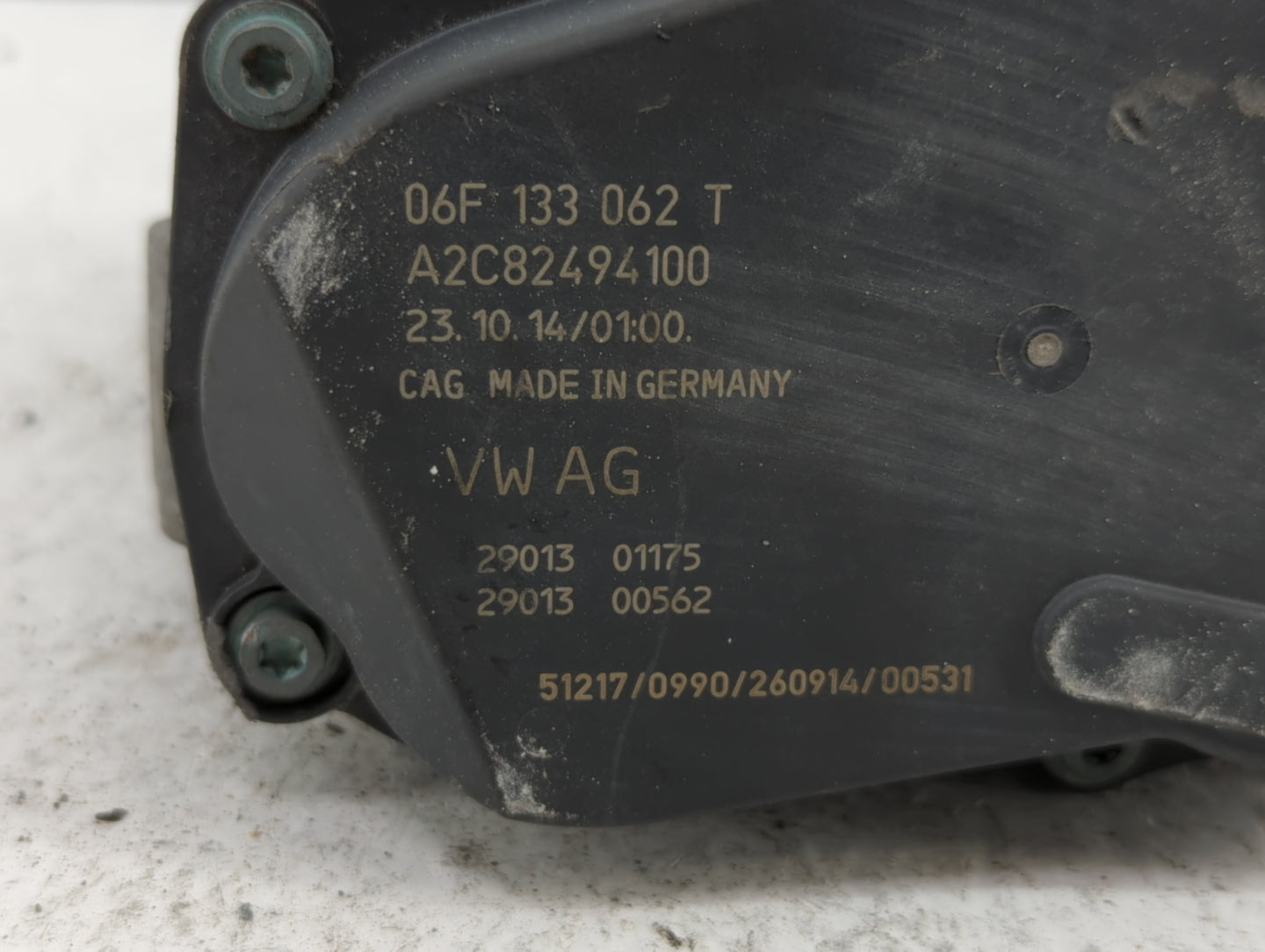 2012-2017 Audi A6 Throttle Body P/N:06F 133 062 G 06F 133 062 Q Fits OEM Used Auto Parts - Oemusedautoparts1.com
