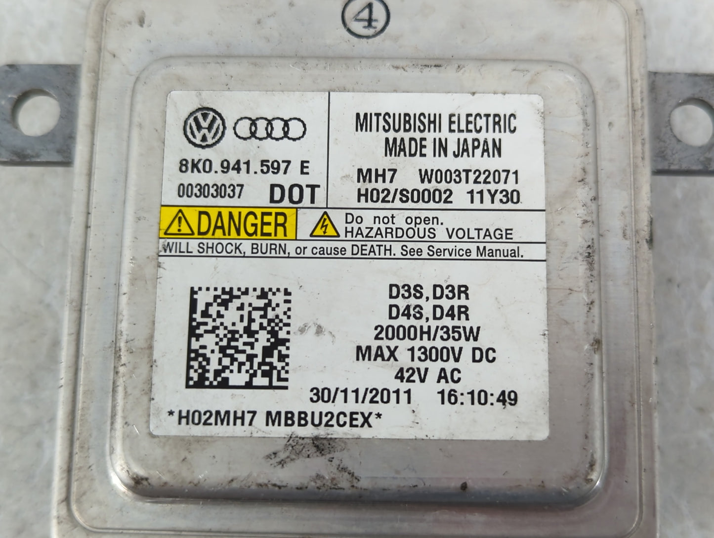 2015 Audi A6 Headlight Ballast Head Light - Oemusedautoparts1.com
