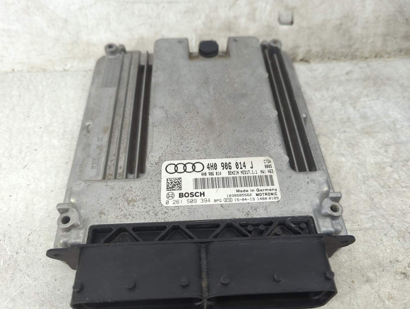 2015 Audi A8 PCM Engine Control Computer ECU ECM PCU OEM P/N:4H0906014J 4H0906014, 0261S09394, 1039S85562 Fits OEM Used Auto