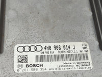 2015 Audi A8 PCM Engine Control Computer ECU ECM PCU OEM P/N:4H0906014J 4H0906014, 0261S09394, 1039S85562 Fits OEM Used Auto