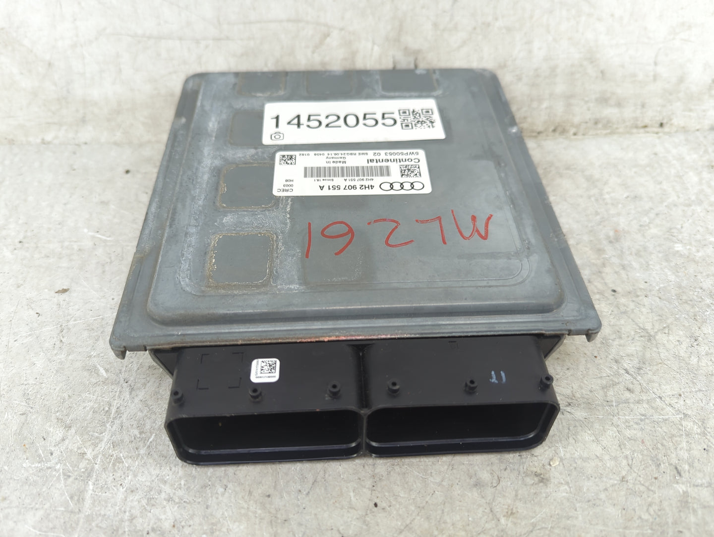 2015-2018 Audi A8 PCM Engine Control Computer ECU ECM PCU OEM P/N:4H2907551A 5WP5005302 Fits Fits 2015 2016 2017 2018 OEM Us