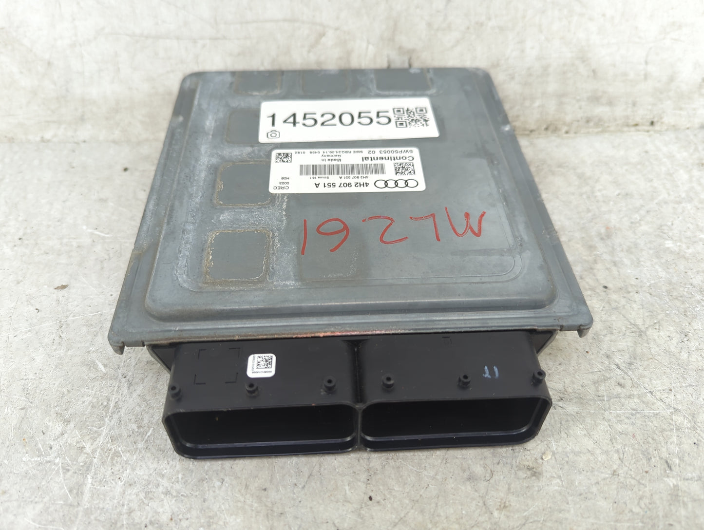 2015-2018 Audi A8 PCM Engine Control Computer ECU ECM PCU OEM P/N:4H2907551A 5WP5005302 Fits Fits 2015 2016 2017 2018 OEM Us