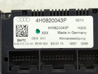 2015-2018 Audi A8 Climate Control Module Temperature AC/Heater Replacement P/N:4H0820043P 5HB010121-84 Fits OEM Used Auto Pa