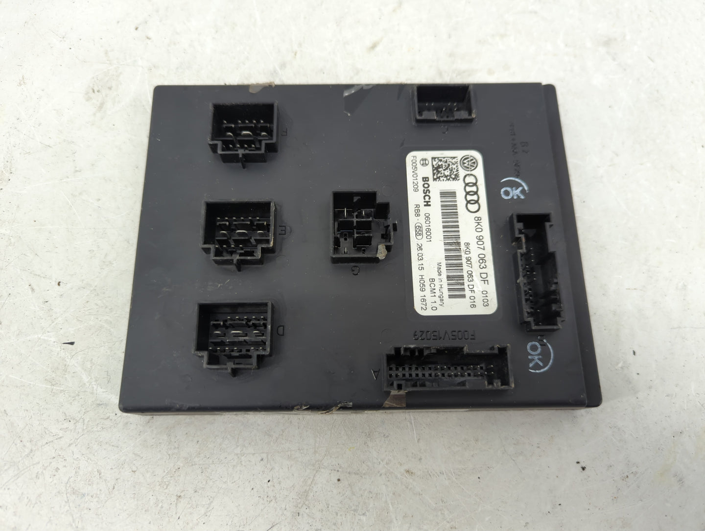 2013-2017 Audi Q5 Chassis Control Module Ccm Bcm Body Control - Oemusedautoparts1.com