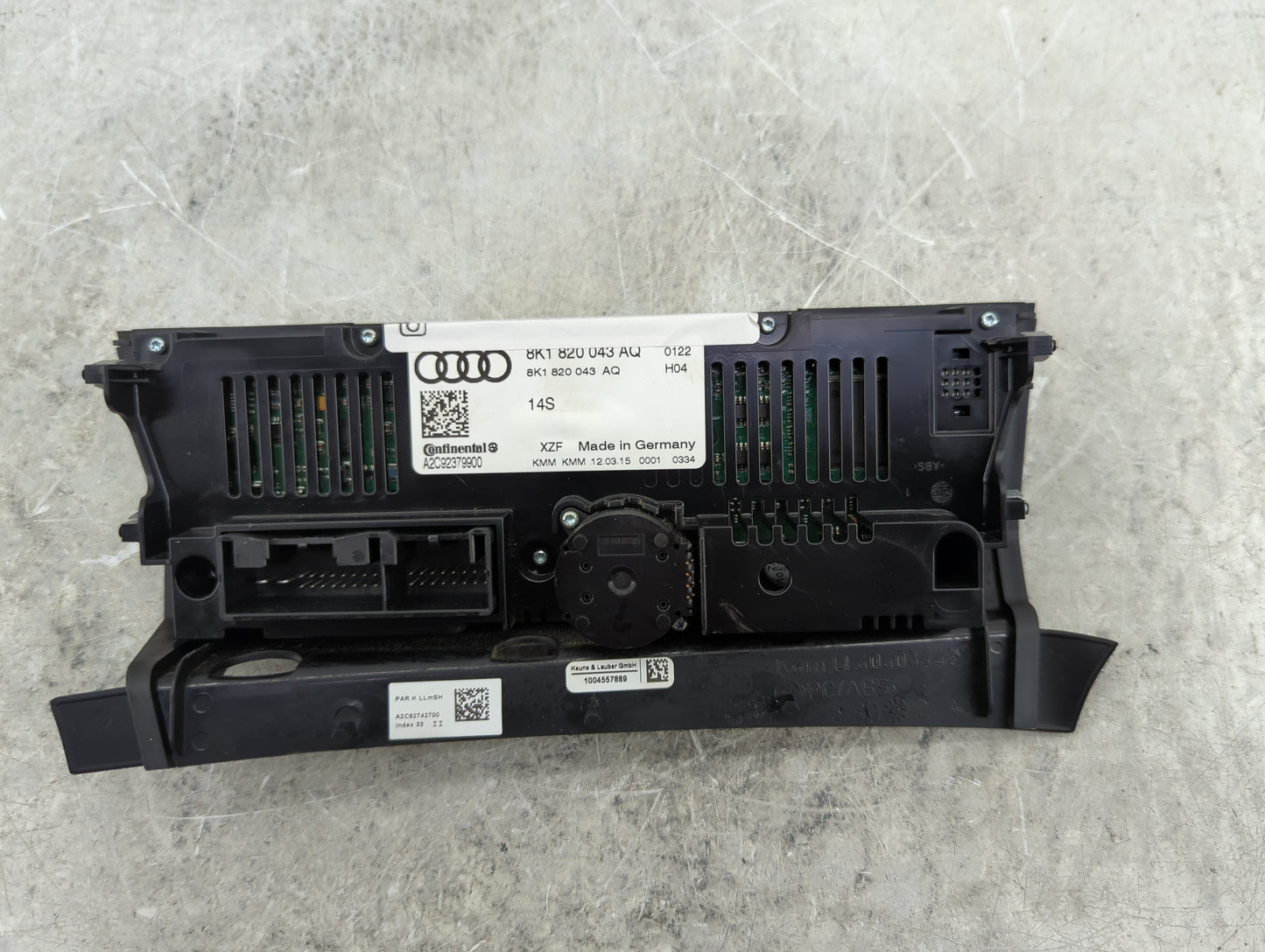 2013-2017 Audi Q5 Climate Control Module Temperature AC/Heater Replacement P/N:8K1820043AQ A2C92379900 Fits OEM Used Auto Pa