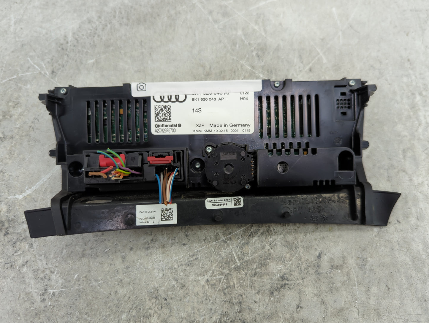 2013-2017 Audi Q5 Climate Control Module Temperature AC/Heater Replacement P/N:8K1820043AP A2C92379700 Fits OEM Used Auto Pa