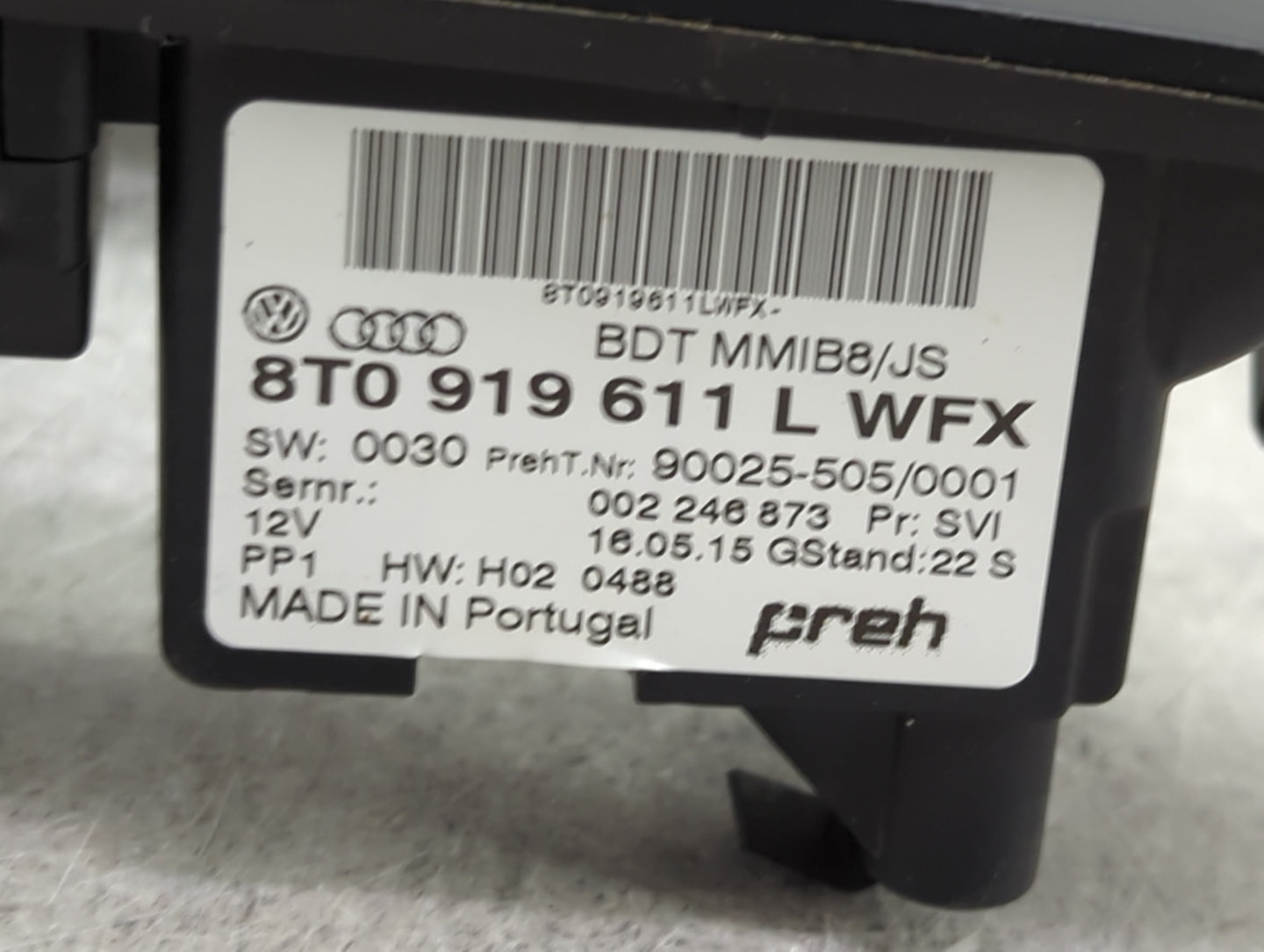 2009-2017 Audi Q5 Radio Control Panel 1455894 - Oemusedautoparts1.com