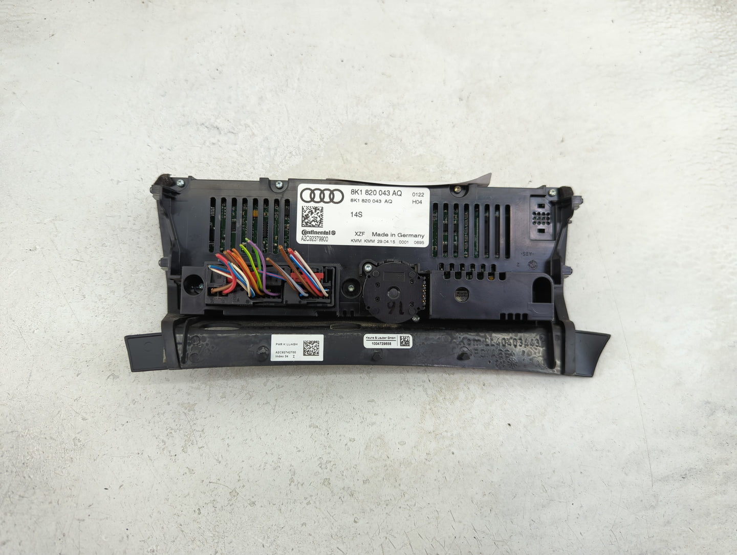2013-2017 Audi Q5 Climate Control Module Temperature AC/Heater Replacement P/N:8K1 820 043 AQ Fits Fits 2013 2014 2015 2016 