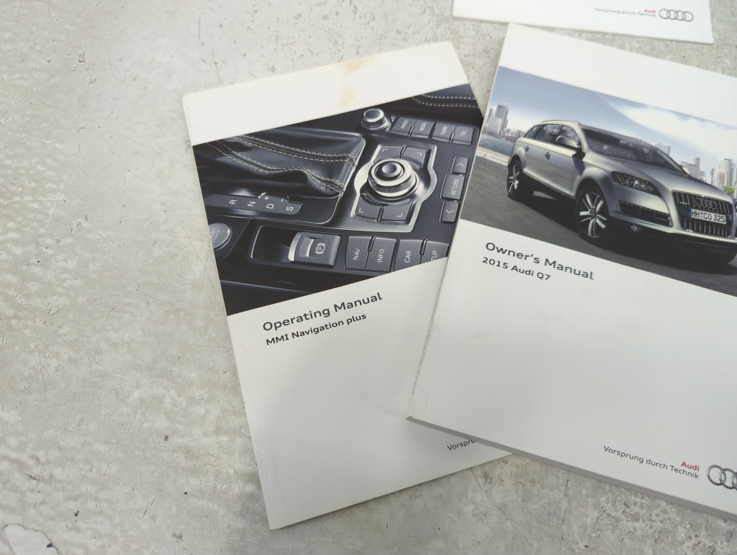 2015 Audi Q7 Owners Manual Book Guide P/N:151.561.4L0.23 OEM Used Auto Parts - Oemusedautoparts1.com