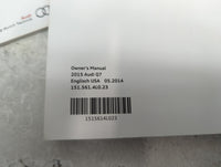 2015 Audi Q7 Owners Manual Book Guide P/N:151.561.4L0.23 OEM Used Auto Parts - Oemusedautoparts1.com