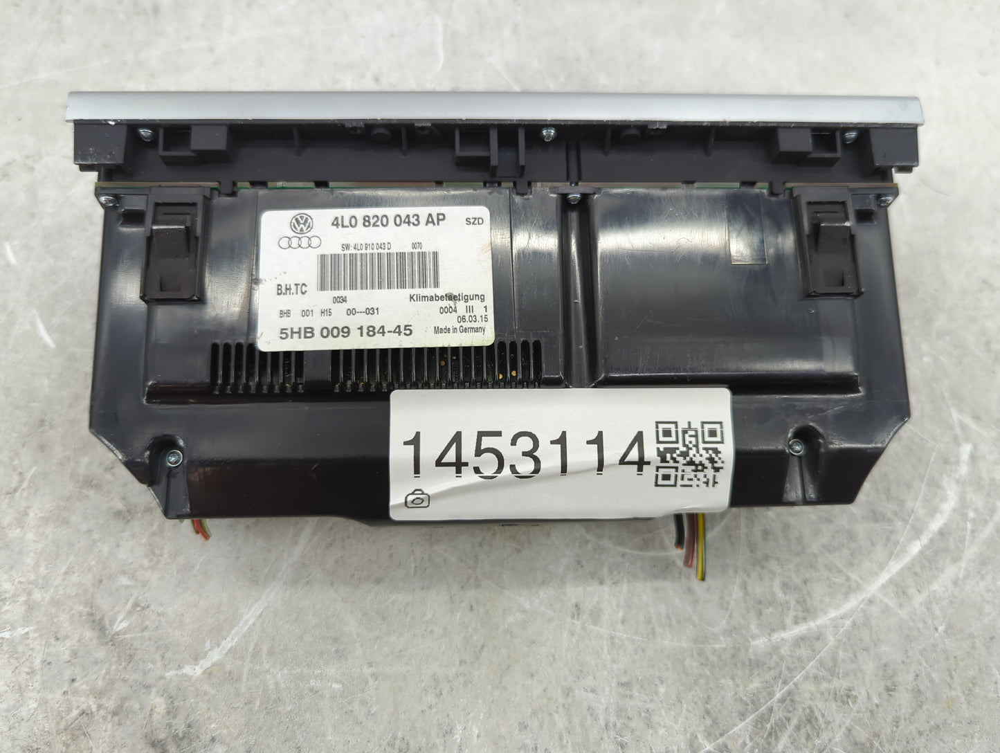 2013-2015 Audi Q7 Climate Control Module Temperature AC/Heater Replacement P/N:4L0820043AP 4L0910043D Fits Fits 2013 2014 20