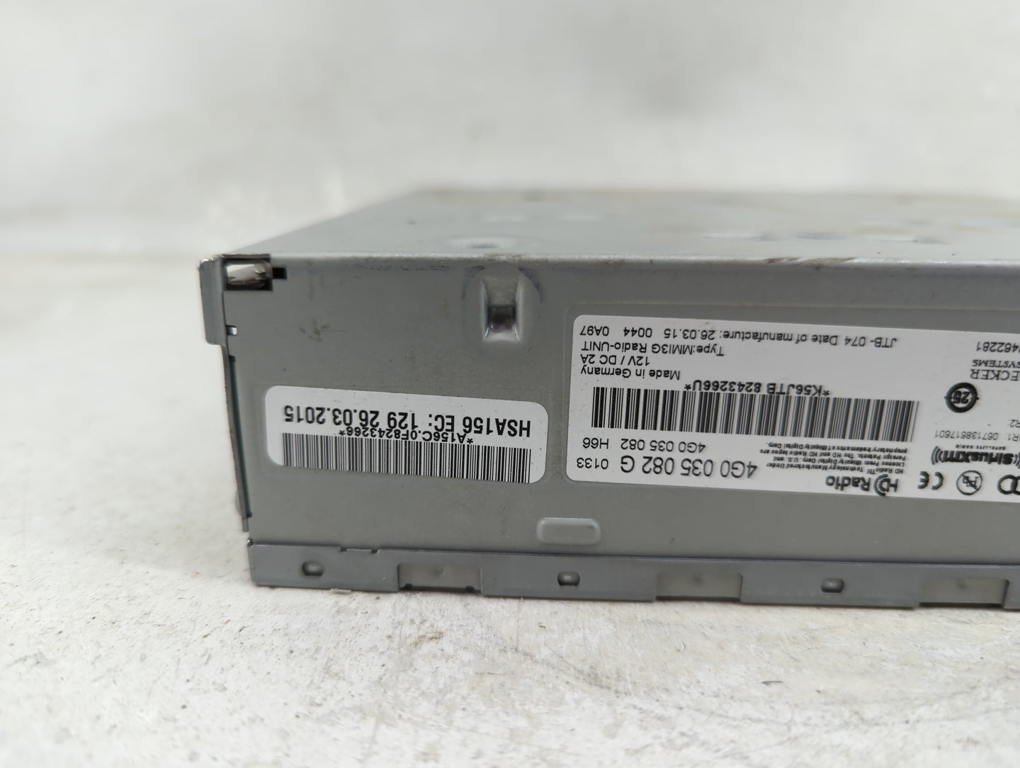 2013-2015 Audi Q7 Radio AM FM Cd Player Receiver Replacement P/N:4G0 035 082 G Fits OEM Used Auto Parts - Oemusedautoparts1.