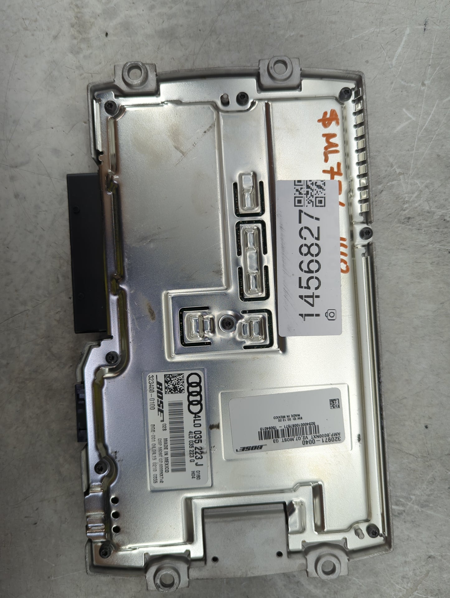 2013-2015 Audi Q7 Radio Speaker Amplifier 4l0035223j|320971-0040 - Oemusedautoparts1.com