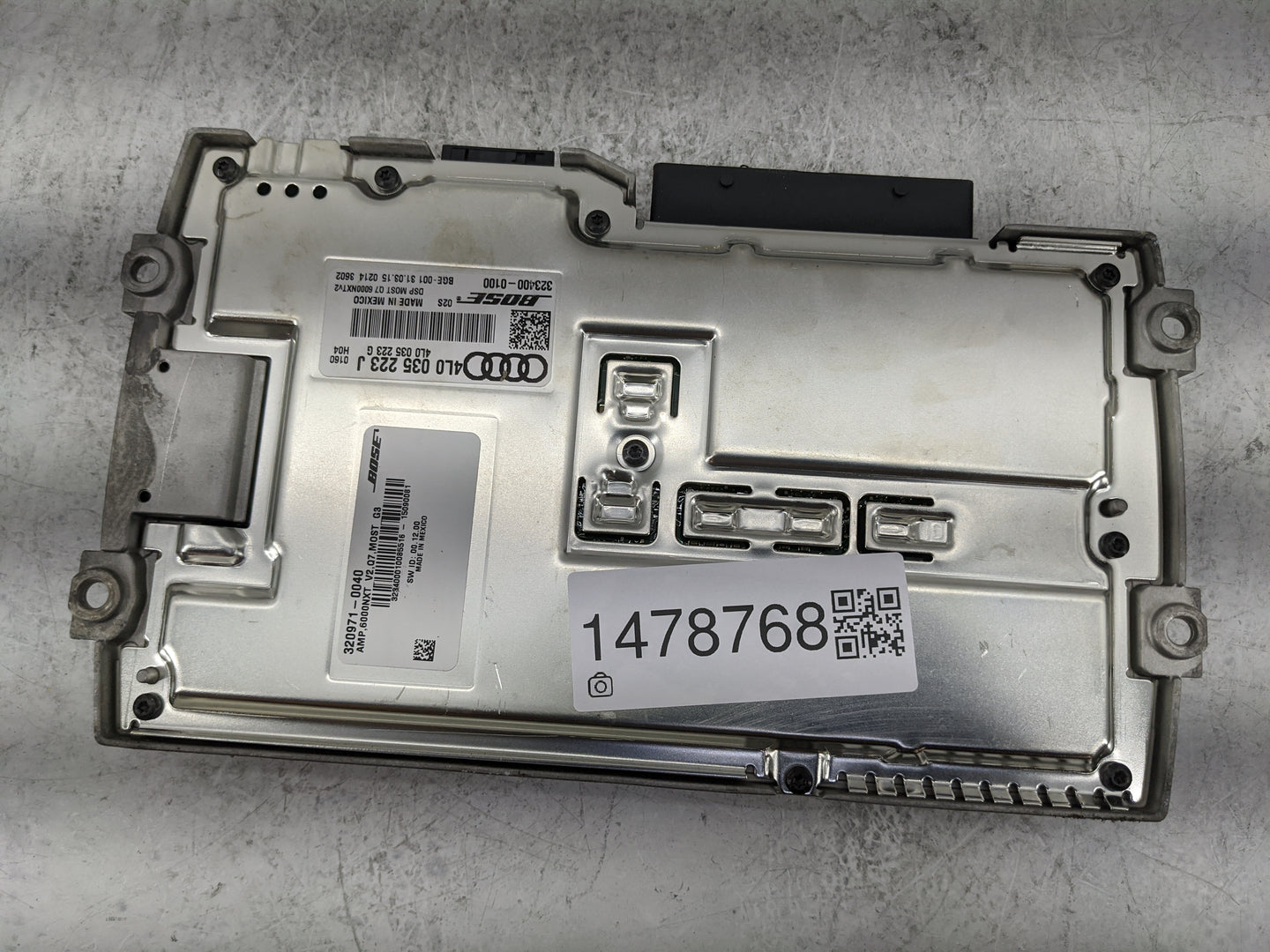 2013-2015 Audi Q7 Radio Speaker Amplifier 1478768 - Oemusedautoparts1.com