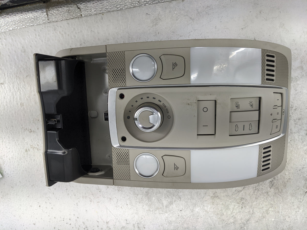 2007-2015 Audi Q7 Overhead Console W/rear Climate Control Beige - Oemusedautoparts1.com