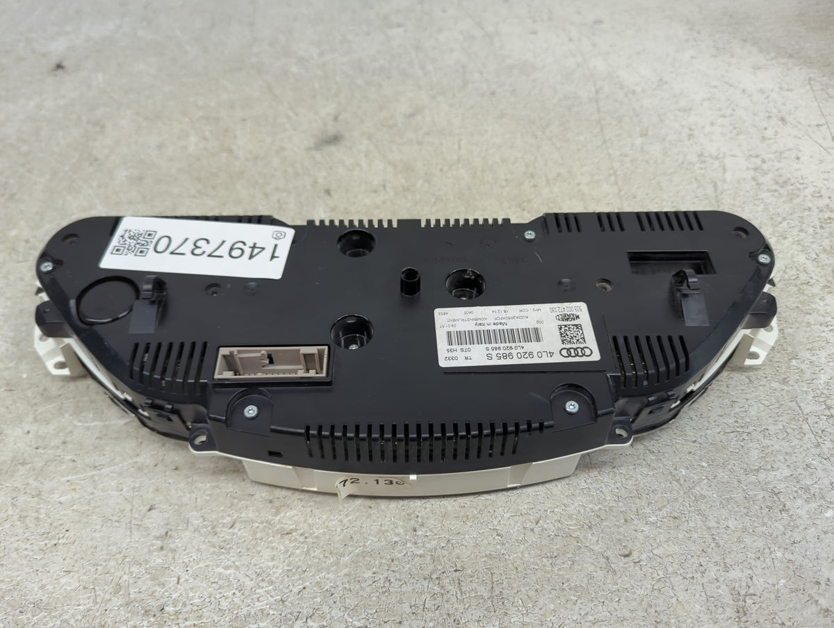 2013-2015 Audi Q7 Instrument Cluster Speedometer Gauges P/N:4L0920985S 503002472180 Miles: Fits Fits 2013 2014 2015 OEM Used