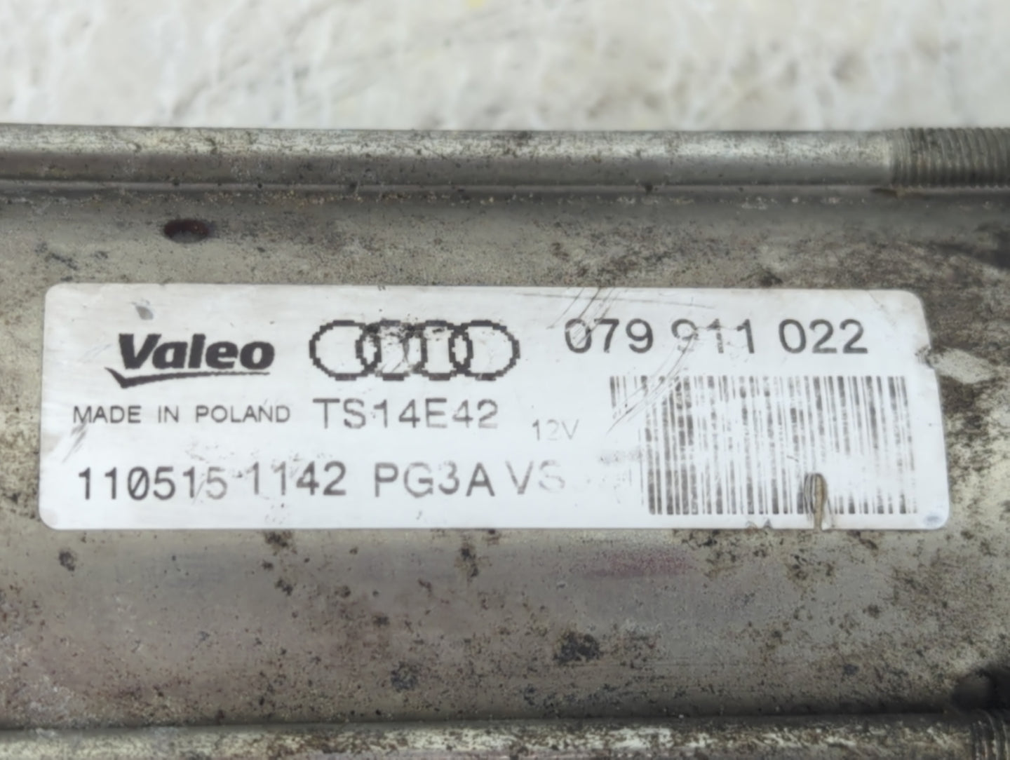 2013-2015 Audi Q7 Car Starter Motor Solenoid OEM P/N:079 911 022 080115 1792 Fits OEM Used Auto Parts - Oemusedautoparts1.co