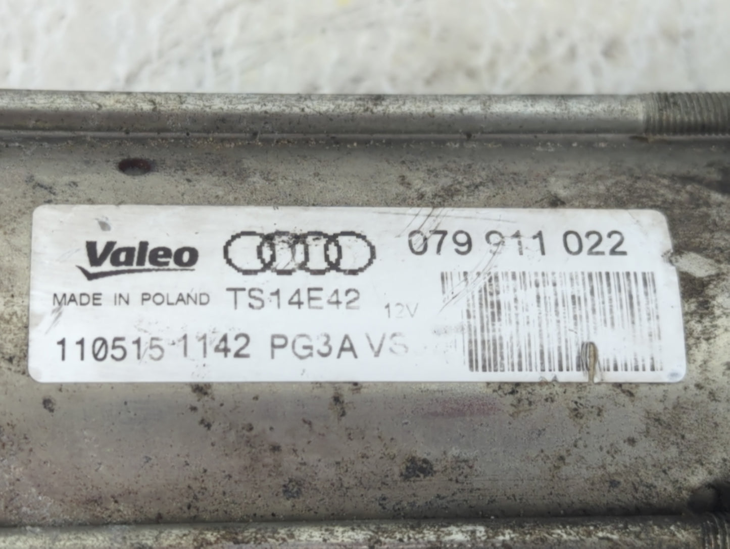 2013-2015 Audi Q7 Car Starter Motor Solenoid OEM P/N:079 911 022 080115 1792 Fits OEM Used Auto Parts - Oemusedautoparts1.co
