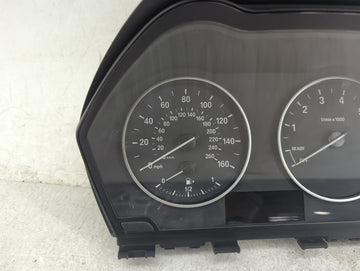 2015 Bmw 228i Instrument Cluster Speedometer Gauges P/N:6210IK9365961 17649411, 2617091-09, 9232891 Miles:168K Fits OEM Used Auto Parts